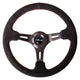 350mm 3 in. Deep Dish Leather Grip Steering Wheel<br>Universal
