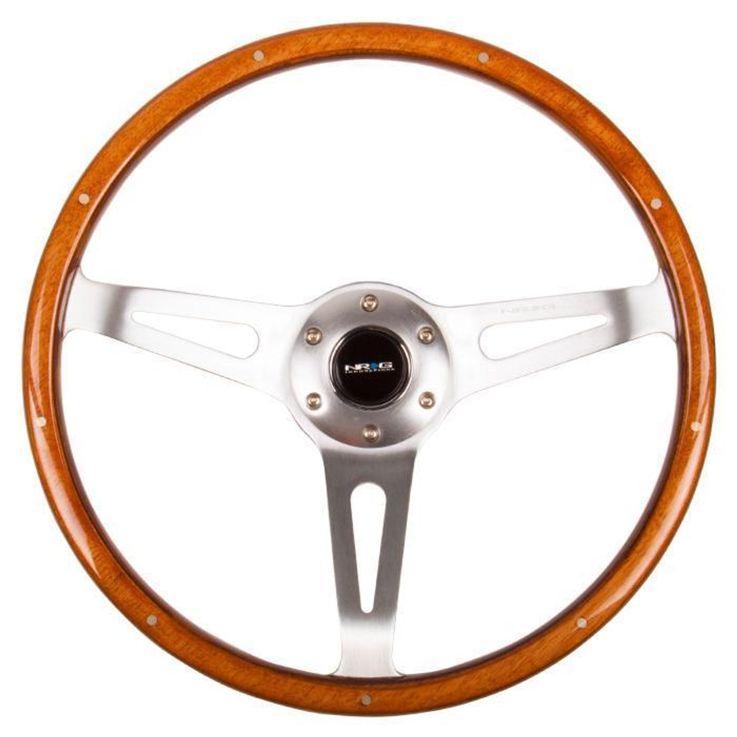 365mm Classic Wood Grain Grip Steering Wheel<br>Universal