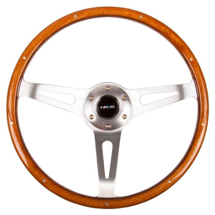 365mm Classic Wood Grain Grip Steering Wheel<br>Universal