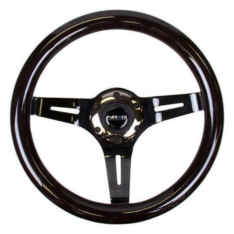 310mm Black Wood Grain Grip Steering Wheel<br>Universal