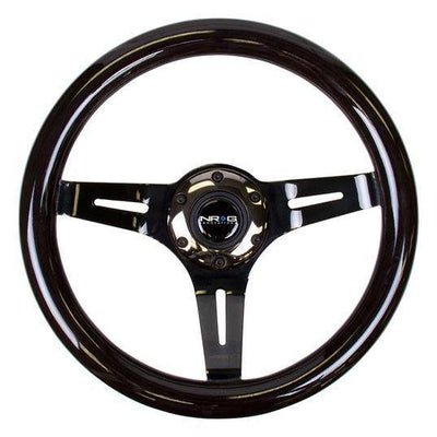 310mm Black Wood Grain Grip Steering Wheel<br>Universal