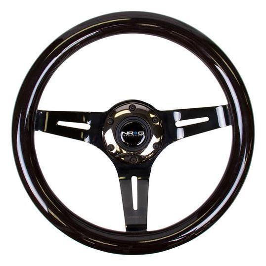 310mm Black Wood Grain Grip Steering Wheel<br>Universal