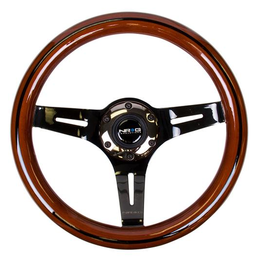 310mm Dark Wood Grain Grip Steering Wheel<br>Universal