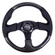 315mm Leather Carbon Fiber Grip Steering Wheel<br>Universal