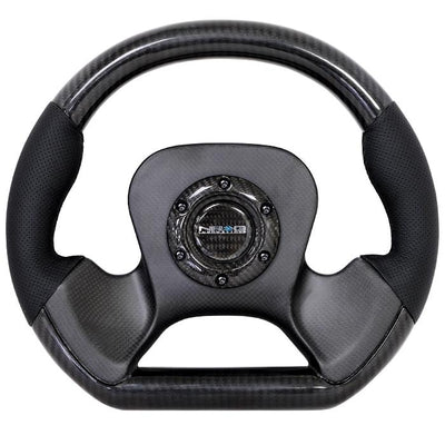 320mm Carbon Fiber Steering Wheel Leather Accent<br>Universal