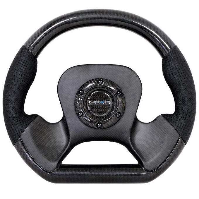 320mm Carbon Fiber Steering Wheel Leather Accent<br>Universal