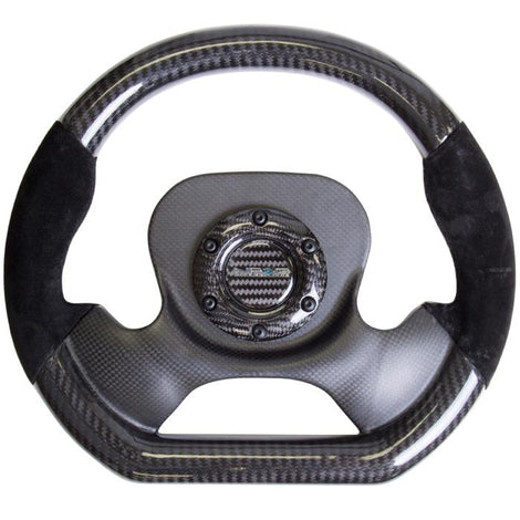320mm Carbon Fiber Steering Wheel Seude Accent<br>Universal