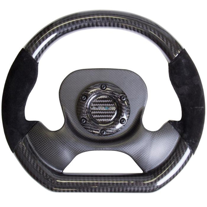 320mm Carbon Fiber Steering Wheel Seude Accent<br>Universal