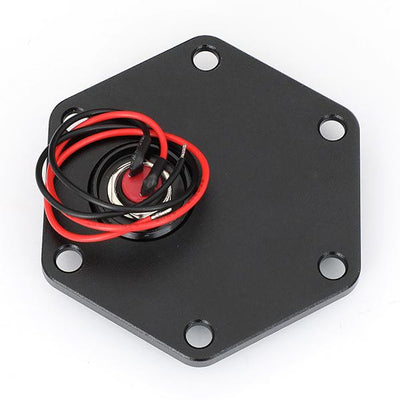 Hexagonal Style Steering Wheel Horn Plate w/Button<br>Universal