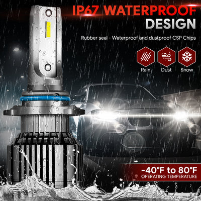 hid-9006-hb4-led-headlight-high-low-beam-fog-lamp-bulb-conversion-kit-w-fan-aluminum-pair-nvl-cfs-9006 - 5