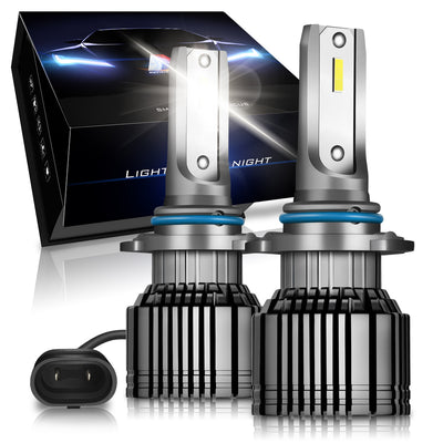 hid-9006-hb4-led-headlight-high-low-beam-fog-lamp-bulb-conversion-kit-w-fan-aluminum-pair-nvl-cfs-9006 - 1