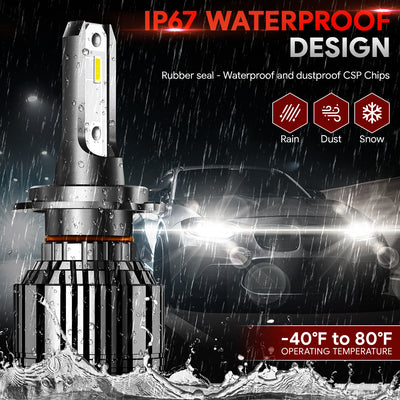 hid-h7-led-headlight-high-low-beam-fog-lamp-light-bulb-conversion-kit-w-fan-aluminum-pair-nvl-cfs-h7 - 5