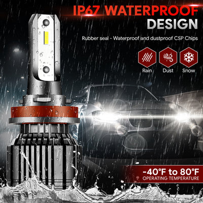 hid-h8-h9-h11-led-headlight-hi-low-beam-fog-lamp-bulb-conversion-kit-w-fan-aluminum-pair-nvl-cfs-h8 - 5