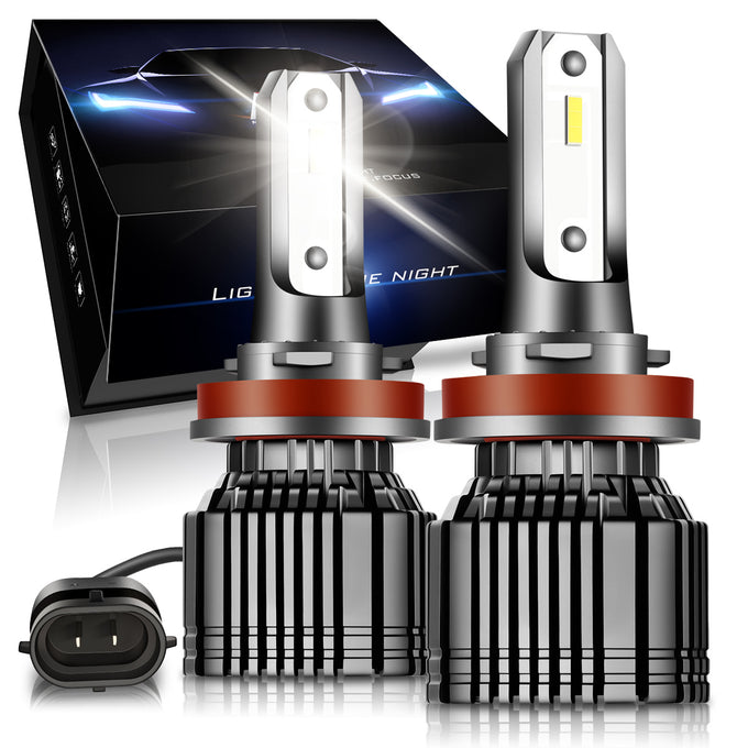 hid-h8-h9-h11-led-headlight-hi-low-beam-fog-lamp-bulb-conversion-kit-w-fan-aluminum-pair-nvl-cfs-h8 - 1