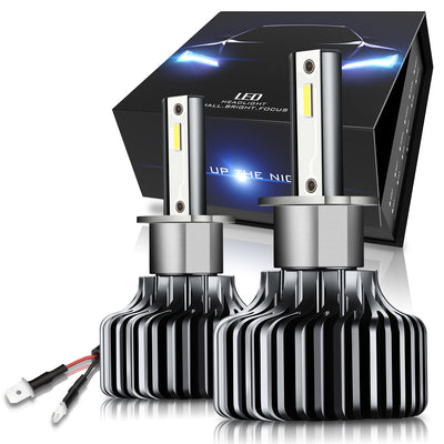 hid-h3-slim-led-headlight-hi-low-beam-fog-lamp-light-bulb-conversion-kit-aluminum-pair-nvl-sls-h3 - 1