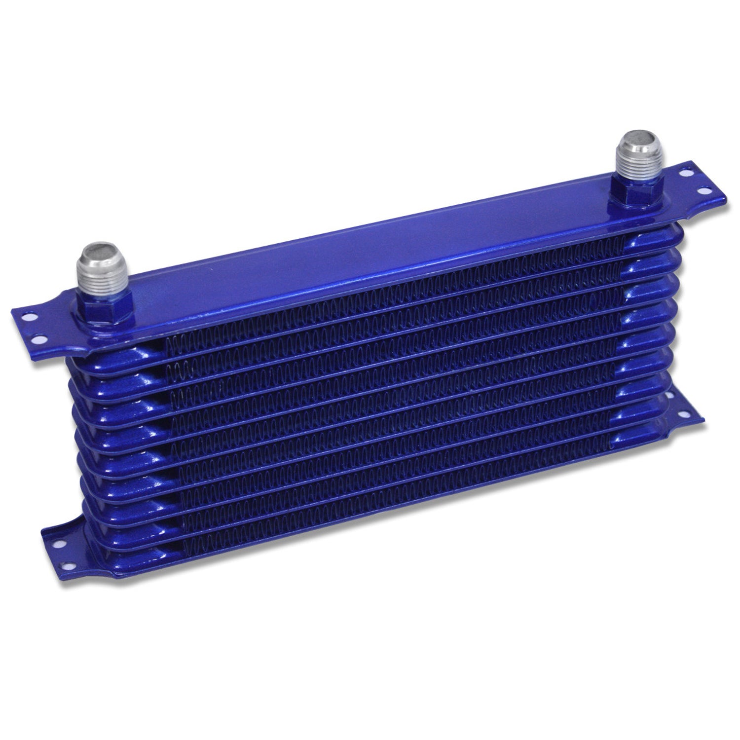 D-Motoring - Oil Cooler - 10 AN - 13.50 in. x 6.50 in. x 2.00 in. - 10-Row - Aluminum - Universal - 1