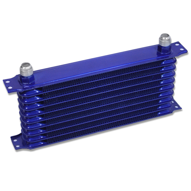 D-Motoring - Oil Cooler - 10 AN - 13.50 in. x 6.50 in. x 2.00 in. - 10-Row - Aluminum - Universal - 1