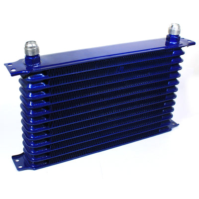 D-Motoring - Oil Cooler - 10 AN - 13.50 in. x 8.75 in. x 2.00 in. - 13-Row - Aluminum - Universal - 1