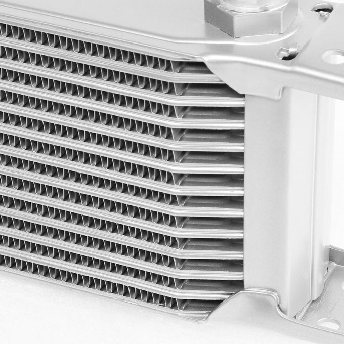 D-Motoring - Oil Cooler - 10 AN - 12-7/8 in. L X 2 in.W X 4-3/4 in. H - 13-Row - Aluminum - Universal - 3