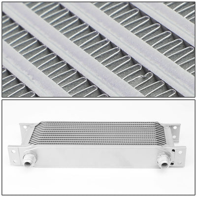 D-Motoring - Oil Cooler - 10 AN - 12-7/8 in. L X 2 in.W X 4-3/4 in. H - 13-Row - Aluminum - Universal - 4