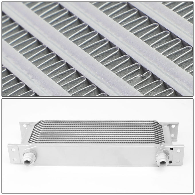 D-Motoring - Oil Cooler - 10 AN - 12-7/8 in. L X 2 in.W X 4-3/4 in. H - 13-Row - Aluminum - Universal - 4