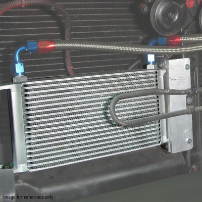 D-Motoring - Oil Cooler - 10 AN - 12-7/8 in. L X 2 in.W X 4-3/4 in. H - 13-Row - Aluminum - Universal - 5