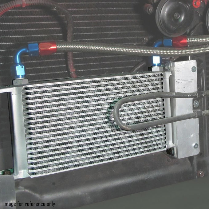 D-Motoring - Oil Cooler - 10 AN - 12-7/8 in. L X 2 in.W X 4-3/4 in. H - 13-Row - Aluminum - Universal - 5