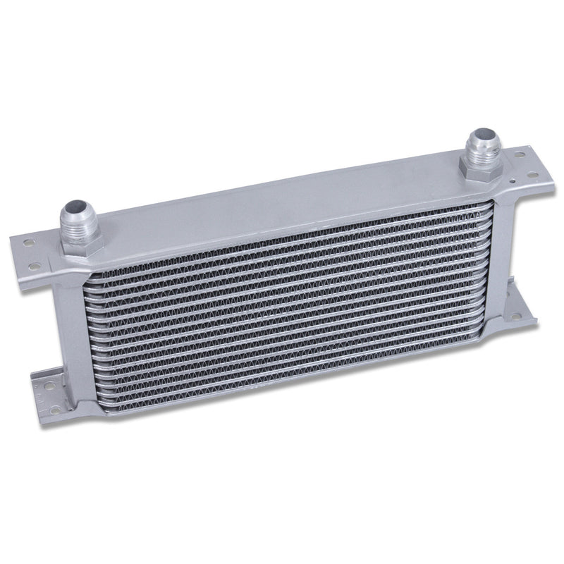D-Motoring - Oil Cooler - 10 AN - 13.00 in. x 6.00 in. x 2.00 in. - 16-Row - Aluminum - Universal - 1