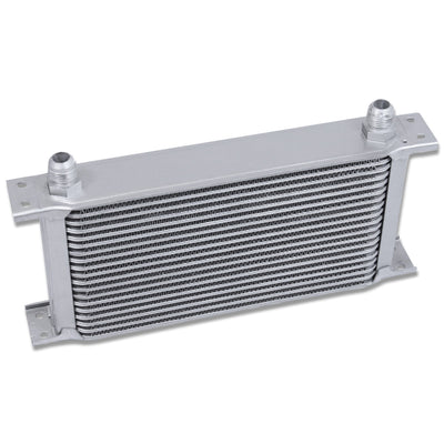 D-Motoring - Oil Cooler - 10 AN - 13.00 in. x 7.00 in. x 2.00 in. - 19-Row - Aluminum - Universal - 1