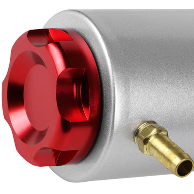 D-Motoring - Oil Catch Tank - 7.25 in. Height x 2.5 in. Diameter - Aluminum - 2