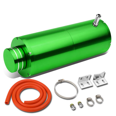 D-Motoring - Coolant Recovery Tank - 8.5 in. Height x 3 in. Diameter - 3/8 in. Barb Fitting - W / Removable Cap - Aluminum - 10