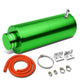 D-Motoring - Coolant Recovery Tank - 8.5 in. Height x 3 in. Diameter - 3/8 in. Barb Fitting - W / Removable Cap - Aluminum - 10