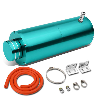 D-Motoring - Coolant Recovery Tank - 8.5 in. Height x 3 in. Diameter - 3/8 in. Barb Fitting - W / Removable Cap - Aluminum - 13