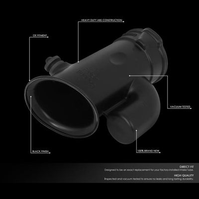 D-Motoring - 03-05 Honda Accord 2.4LEngine Air Intake Resonator Inlet Duct - Tube C - ABS - Plug-n-Play - 2