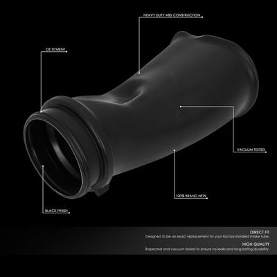 D-Motoring - 06-07 Honda Accord 3.0LEngine Air Intake Resonator Inlet Duct - Tube C - ABS - Plug-n-Play - 2
