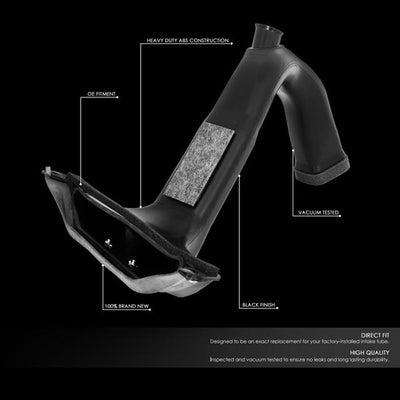 D-Motoring - 02-08 Camry Solara 2.4LEngine Air Intake Resonator Inlet Duct - ABS - Plug-n-Play - 2