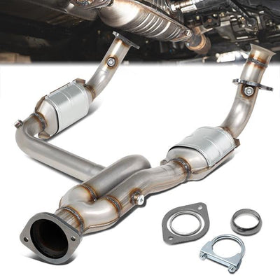 99-05 GMC Sierra Silverado 4.3L 4.8L 5.3L Catalytic Converter Exhaust Y-Pipe - Stainless Steel - OEM-CONV-001 - 1