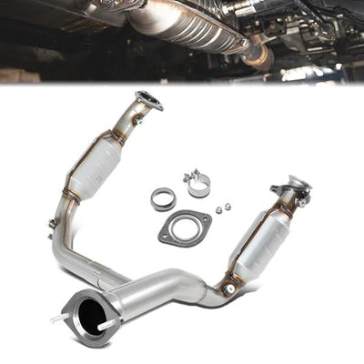 07-09 Tahoe Yukon Suburban 4.8L 5.3L 6.0L Catalytic Converter Exhaust Y-Pipe - Stainless Steel - OEM-CONV-002 - 1