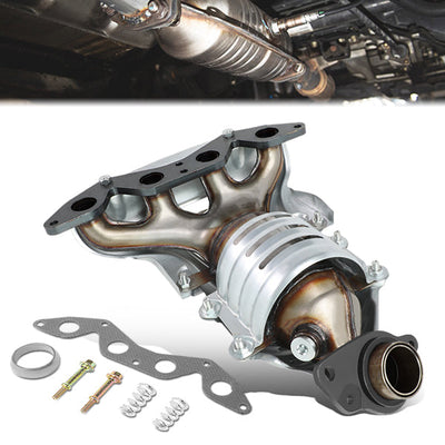 01-05 Honda Civic DX LX CX VX HX 1.7L Catalytic Converter Exhaust Y-Pipe - Stainless Steel - OEM-CONV-004 - 1