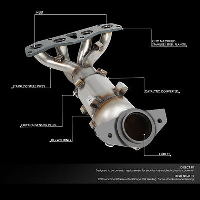 Factory Replacement Catalytic Converter <BR>02-06 Nissan Altima Sentra 2.5L