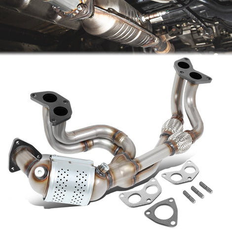 06-12 Subaru Legacy Outback Impreza 2.5L Non Turbo Catalytic Converter Exhaust Y-Pipe - Stainless Steel - OEM-CONV-007 - 1