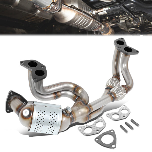 06-12 Subaru Legacy Outback Impreza 2.5L Non Turbo Catalytic Converter Exhaust Y-Pipe - Stainless Steel - OEM-CONV-007 - 1