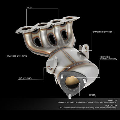 Factory Replacement Catalytic Converter<BR>11-16 Chevy Cruze/Limited 12-17 Sonic 1.8L