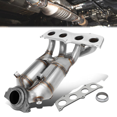 01-03 Toyota Rav4 2.0L Catalytic Converter Exhaust Y-Pipe - Stainless Steel - OEM-CONV-011 - 1