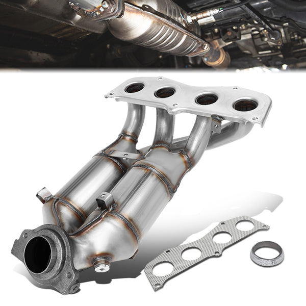01-03 Toyota Rav4 2.0L Catalytic Converter Exhaust Y-Pipe - Stainless Steel - OEM-CONV-011 - 1