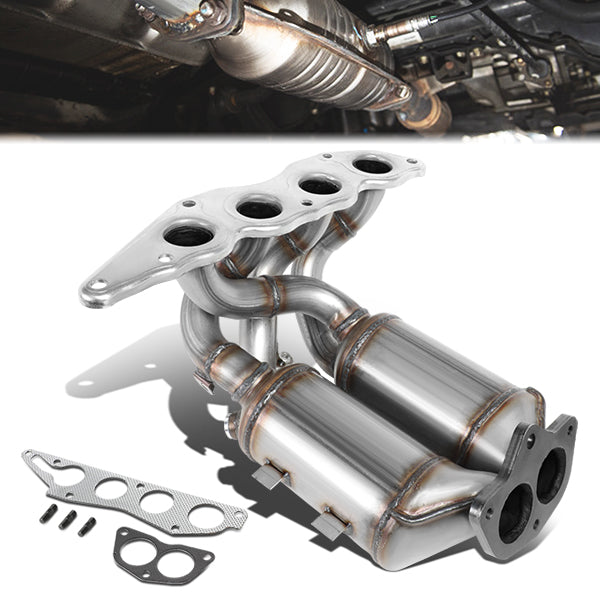 06-12 Mitsubishi Eclipse 2.4L Catalytic Converter Exhaust Y-Pipe - Stainless Steel - OEM-CONV-012 - 1