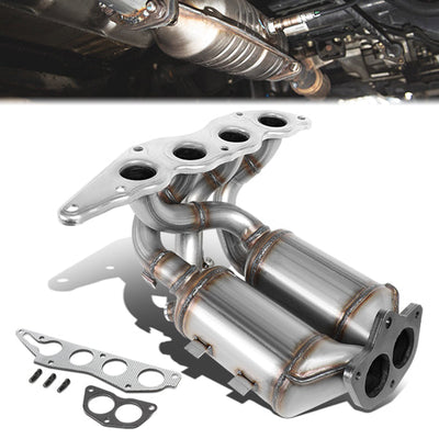 06-12 Mitsubishi Eclipse 2.4L Catalytic Converter Exhaust Y-Pipe - Stainless Steel - OEM-CONV-012 - 1