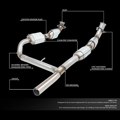 Factory Replacement Catalytic Converter <BR>04-06 Ford F150 / 2006 Lincoln Mark LT 5.4L 4WD