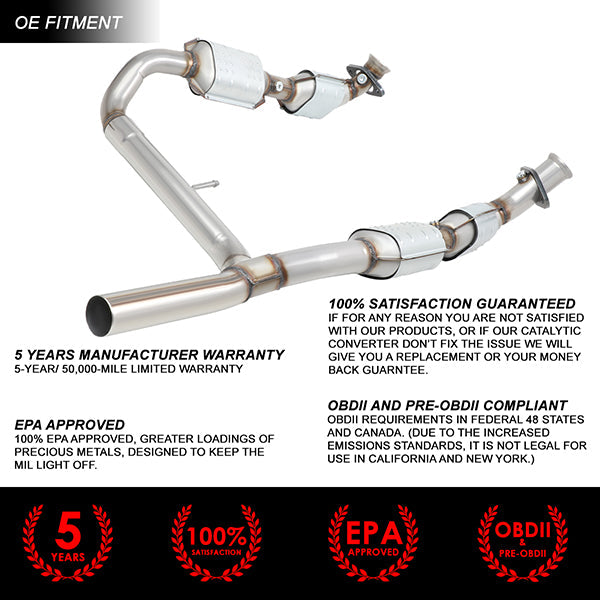 Factory Replacement Catalytic Converter <BR>04-06 Ford F150 / 2006 Lincoln Mark LT 5.4L 4WD