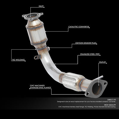 Factory Replacement Catalytic Converter<BR>10-15 GMC Terrain Chevy Equinox 2.4L